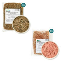 Produktbild von haustierkost BARF Frostfutter Paket für Hund Welpen mit Rind Truthahn und Geflügel Monoprotein 15 kg - 15 x 1 kg