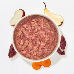 Produktbild von Haustierkost BARF Komfort Plus Ente Fertigbarf für Welpen hypoallergen 500g