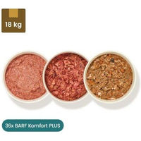 Produktbild von Haustierkost BARF Komfort PLUS Menü für Hunde Welpe mit Rind Huhn und Lachs 36x500 g - 36 x 500 g