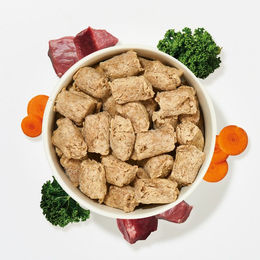 Produktbild von haustierkost BARF-Komplettmenü Köttbullar Rind mit Gemüse für Hunde 1 kg monoprotein und ohne Zucker