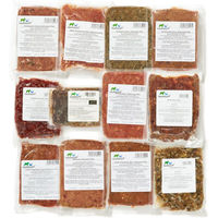 Produktbild von haustierkost BARF Vorteilspaket Hund Adult mit Rind, Truthahn und Geflügel Monoprotein Sensitive 15 kg - 15 x 1 kg