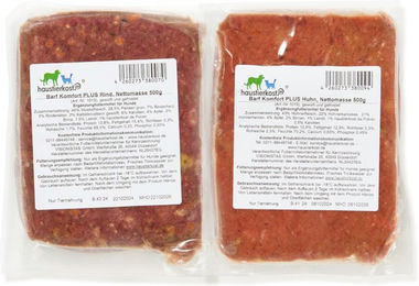 Haustierkost BIO BARF Komfort PLUS Menü Monoprotein für Hunde Rind und Huhn 20 x 1 kg - 20 x 1 kg – Bild 1 von 4