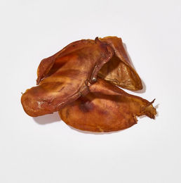 Produktbild von haustierkost Bio Schweineohren getrockneter Kausnack für Hunde Monoprotein 8 Stück