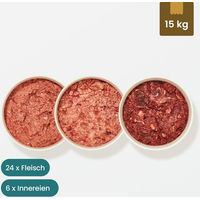 Produktbild von Haustierkost.de BARF Frostfutter Paket für Katzen mit Allergie-Schwerpunkt Fleisch Fisch und Innereien-Mix 15 kg - 30 x 0,5 kg