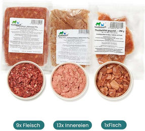 haustierkost.de BARF Frostfutter Paket für Senior Katzen Rind Monoprotein Bio Sensitive 9 kg - 20 x 500 g – Bild 1 von 7