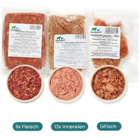 Produktbild von haustierkost.de BARF Frostfutter Paket für Senior Katzen Rind Monoprotein Bio Sensitive 9 kg - 20 x 500 g