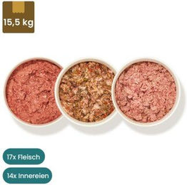 haustierkost.de BARF Vorteilspaket Hund Light mit Rind, Truthahn, Lamm und Geflügel 15 kg - 15 x 500 g – Bild 1 von 6