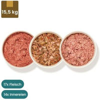 Produktbild von haustierkost.de BARF Vorteilspaket Hund Light mit Rind, Truthahn, Lamm und Geflügel 15 kg - 15 x 500 g