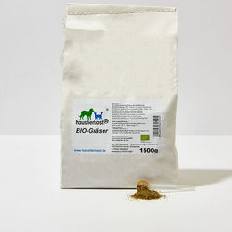 Produktbild von haustierkost.de BIO Getrocknete Gräsermischung für erwachsene Hunde 1,5 kg - 1,5 kg