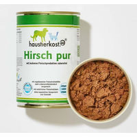 Produktbild von Haustierkost.de Hirsch pur Monoprotein Hundefutter Adult Sensitive 400g Dose