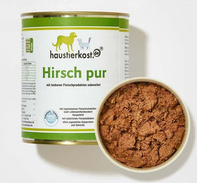 Haustierkost.de Hirsch Wild Hundefutter Adult Sensitive ohne Farb- und Aromastoffe 12 x 800 g – Bild 1 von 2