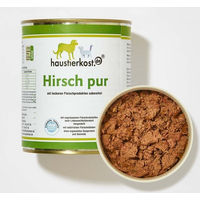 Produktbild von Haustierkost.de Hirsch Wild Hundefutter Adult Sensitive ohne Farb- und Aromastoffe 12 x 800 g