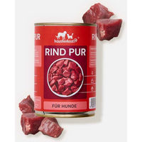 Produktbild von haustierkost.de Hund Nassfutter Rind und Kalb Monoprotein Getreidefrei ohne Zusatzstoffe 400 g