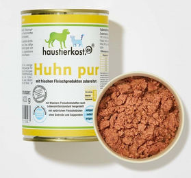 haustierkost.de Hundefutter Huhn Pur Monoprotein Sensitive Adult 24 x 900g Dose – Bild 1 von 2