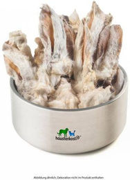 haustierkost.de Kausnack Kaninchenohren mit Fell für Hunde getrocknet getreidefrei und hypoallergen 500g – Bild 1 von 2