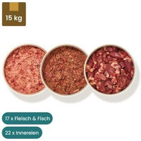 Produktbild von haustierkost.de Kitten Frostfutter Mixed BARF Paket mit Rind, Truthahn, Geflügel, Huhn und Thunfisch 15 kg