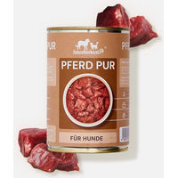 Produktbild von haustierkost.de Pferd pur Nassfutter für Hunde Monoprotein getreidefrei hypoallergen 400 g