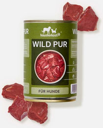 haustierkost.de Wild pur Hundefutter Wildfleisch Monoprotein Getreidefrei 6 x 400 g – Bild 1 von 2