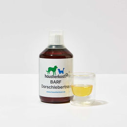 Produktbild von Haustierkost Dorschlebertran BARF Ergänzungsfuttermittel für Hunde und Katzen mit Omega-3 und Vitamin D 500 ml - 500 ml