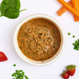 Produktbild von haustierkost Frische Gemüse-Ernte mit Erdbeeren 250g Hund Ergänzungsfuttermittel Vegan Getreidefrei Glutenfrei