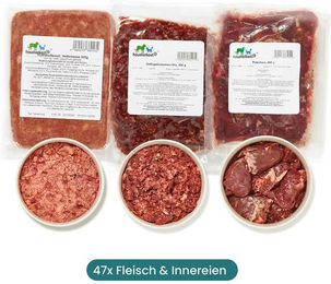Haustierkost Geflügel Paket für Katzen mit hohem Fleischanteil und Monoprotein 12 kg - 12400 g – Bild 1 von 4
