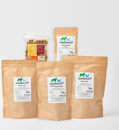 Produktbild von haustierkost Kauartikel-Paket Huhn für Hunde mit 5 Varianten Monoprotein 2,1 kg