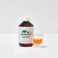 Produktbild von haustierkost Lachsöl für Hunde und Katzen mit Omega-Fettsäuren zur Unterstützung von Haut, Fell und Immunsystem 500 ml - 500 ml