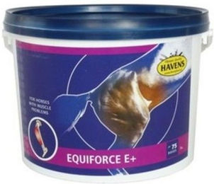 Produktbild von Havens EquiForce E+ Nahrungsergänzung für Pferde zur Unterstützung von Muskelaufbau sowie Gelenken und Knochen 1000g