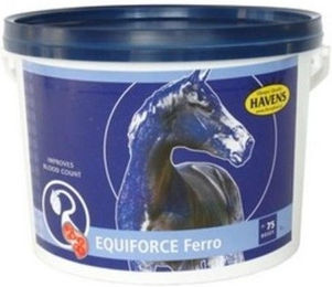 Produktbild von Havens EquiForce Ferro Mineralfutter und Nahrungsergänzung für Pferde zur Unterstützung der Blutwerte 1000g