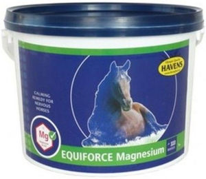 Produktbild von Havens EquiForce Magnesium Nahrungsergänzung für Pferde zur Unterstützung der Muskel- und Nervenfunktion sowie der Gelenke und Knochen 1000g