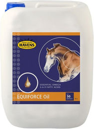 Produktbild von Havens EquiForce Oil Pferd Öl zur Unterstützung von Haut, Fell, Immunsystem und Verdauung 1000 ml