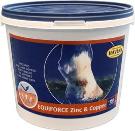 Produktbild von Havens Equiforce Zinc & Copper Mineralfutter Nahrungsergänzung für Pferde zur Unterstützung von Haut, Fell, Immunsystem und Muskelfunktion 1000g
