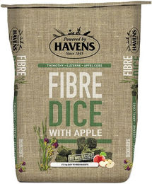 Produktbild von Havens Fibre-Dice Heucobs Ergänzungsfutter für Pferde ohne tierisches Protein 17,5 kg