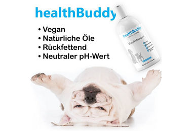 healthBuddy Premium Hundeshampoo mit Avocadoöl für Welpen, hypoallergen und vegan, 500 ml - 500 ml – Bild 1 von 5