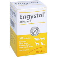 Produktbild von Heel Engystol Ad Us Vet Tabletten zur Unterstützung der Atemwege für Tiere
