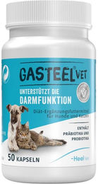 Heel Gasteel Vet Kapseln zur Unterstützung der Magen-Darm-Funktion für Hunde und Katzen mit Probiotika 50 Stück – Bild 1 von 6