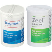 Produktbild von Heel Traumeel ad us. vet. und Zeel ad us. vet. Tabletten zur Unterstützung der Gelenke und Knochen