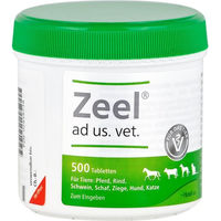 Produktbild von Heel Zeel ad us.vet Tabletten für Hunde und Katzen zur Unterstützung der Gelenke 500 Stück