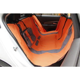 HEIM Autoschondecke aus Baumwolle wasserdicht grau/orange – Bild 1 von 2
