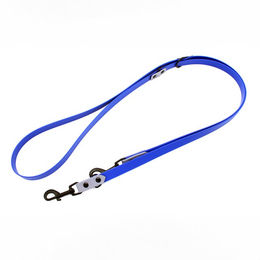 Produktbild von Heim Biothane Führleine genietet waterproof blau grau 240 cm lang 19 mm breit - 240 cm