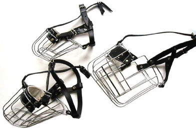 Heim Drahtmaulkorb für Hunde aus Metall in Silber Größe S – Bild 1 von 4