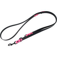 Produktbild von Heim Führleine aus Biothane waterproof schwarz rosa 240 cm lang 19 mm breit - 240 cm