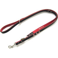Produktbild von Heim Führleine Heartbeat aus Leder in Rot 220x1,4 cm