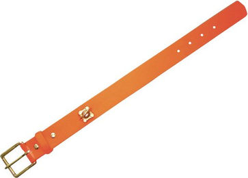 Produktbild von HEIM Halsband aus Biothane in Leuchtorange 35cm