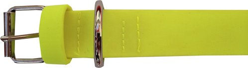 Produktbild von HEIM Halsband Modern Art aus BioThane in Neongelb 55cm wasserfest