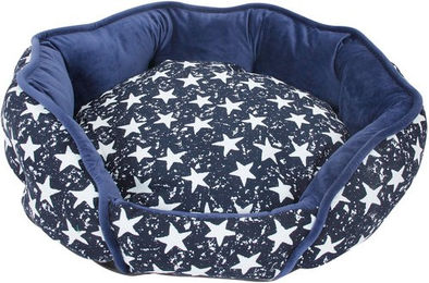 Heim Heimtierbett aus Polyester in Dunkelblau – Bild 1 von 2