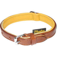 Produktbild von HEIM Hundehalsband aus Rindsleder in Braun/Natur 45 cm