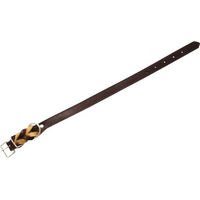 Produktbild von HEIM Hundehalsband aus Rindsleder in Braun Natur 65 cm