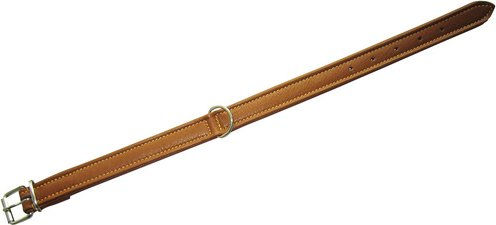 Produktbild von HEIM Hundehalsband aus Rindsleder in Tabacco Cognac Braun 40 cm