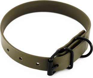 Produktbild von Heim Hundehalsband Biothane wasserfest oliv 19 mm Breite 28-35 cm Halsumfang